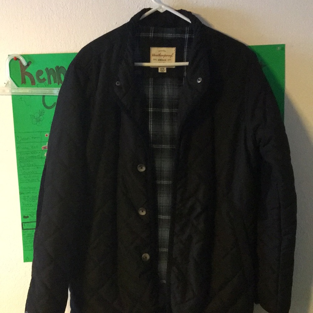 Original vintage weatherproof quilted coat.